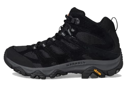 Merrell Men’s Moab 3 Mid Hiking Boot, Black Night, 10 Wide | Out-of-the-Box Comfort & Durability thumbnail 6