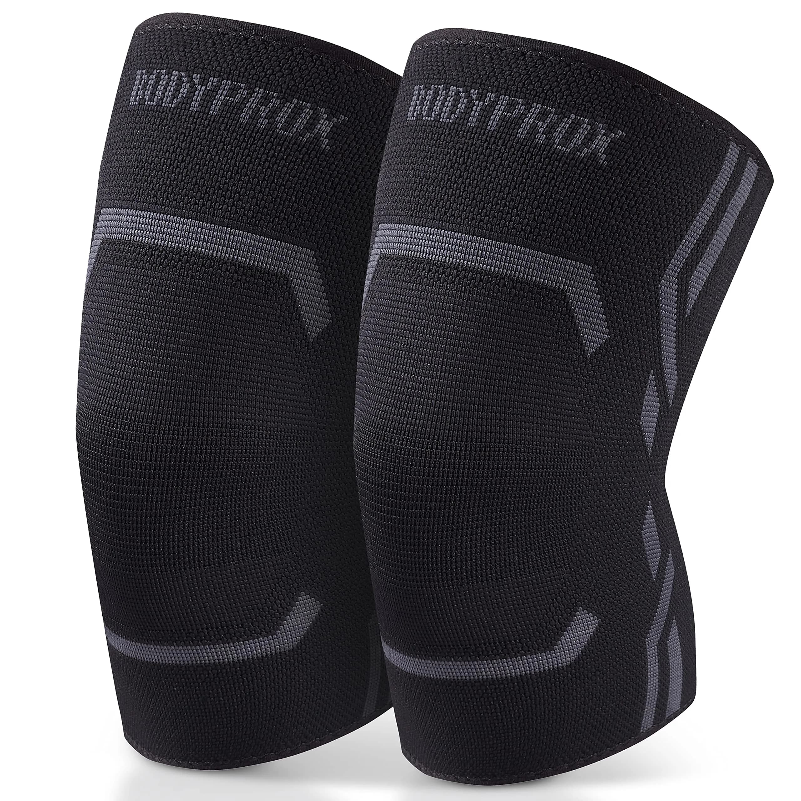 Bodyprox Knee Compression Sleeve for Men and Women (2 Pack) | Running & Workout Support