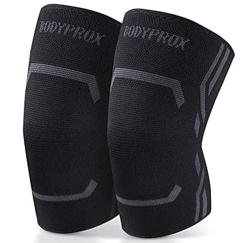 Bodyprox Knee Compression Sleeve for Men and Women (2 Pack) | Running & Workout Support thumbnail 1
