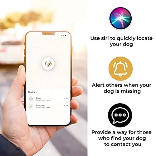Pup Culture AirTag Dog Collar Holder | Navy Silicone | Fits 1-Inch Collars | Apple AirTag Sold Separately thumbnail 6