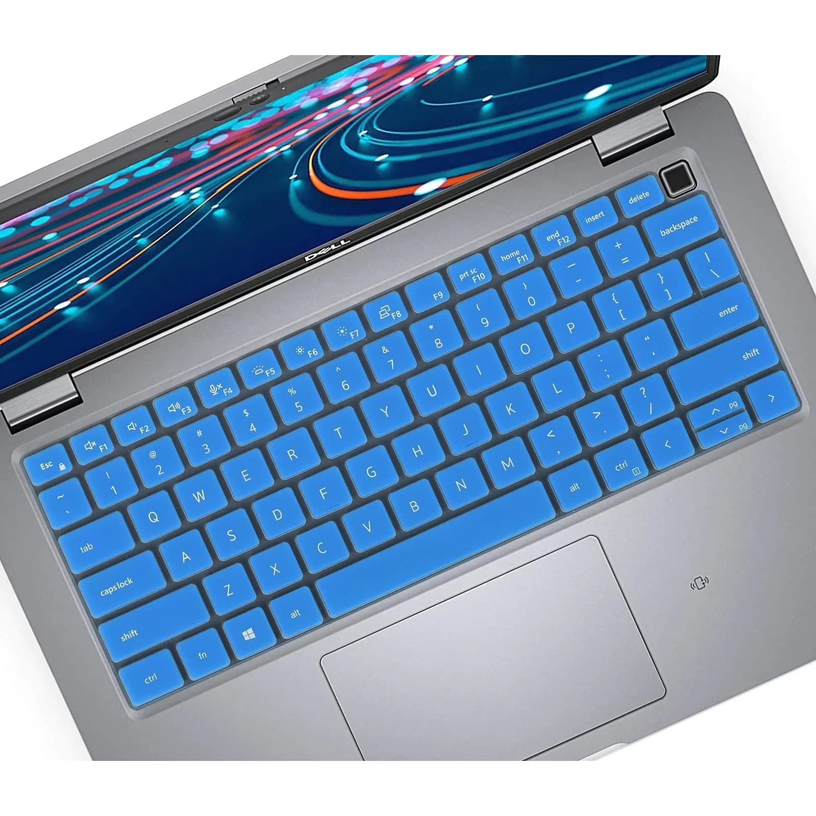 CASEDAO Pink Keyboard Cover Skin for Dell Latitude 14" 7440 5440 7430 5430 5431 9430 7420 5420 9420 7410 16" | US Layout — Blue