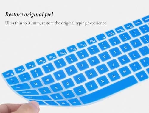 CASEDAO Blue Silicone Keyboard Cover for Dell Latitude 14" & 15.6" Laptops | US Layout thumbnail 5