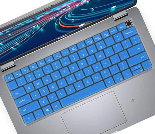CASEDAO Blue Silicone Keyboard Cover for Dell Latitude 14" & 15.6" Laptops | US Layout thumbnail 1