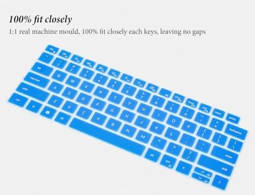 CASEDAO Blue Silicone Keyboard Cover for Dell Latitude 14" & 15.6" Laptops | US Layout thumbnail 3