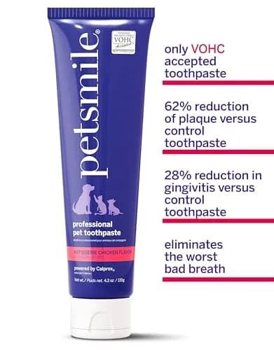 Petsmile VOHC Accepted Toothpaste, Rotisserie Chicken 4.2 Oz (119 g) | Clinically Proven Pet Dental Care thumbnail 4