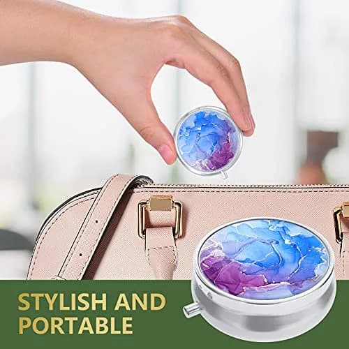 Nipichsha Personal Pill Dispenser Small Portable Medicine Organizer 1 Count (Pack of 1) | Compact & Durable thumbnail 5