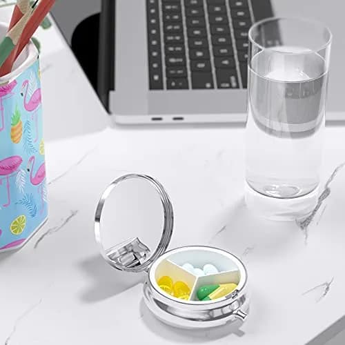 Nipichsha Personal Pill Dispenser Small Portable Medicine Organizer 1 Count (Pack of 1) | Compact & Durable thumbnail 7