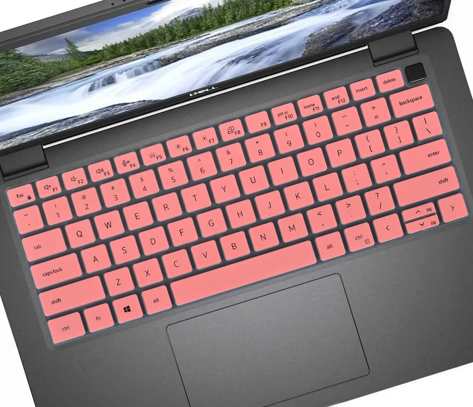CASEDAO Pink Keyboard Cover Skin for Dell Latitude 7410-7450 14" & 7520 15.6" Laptops | US Layout - main product image