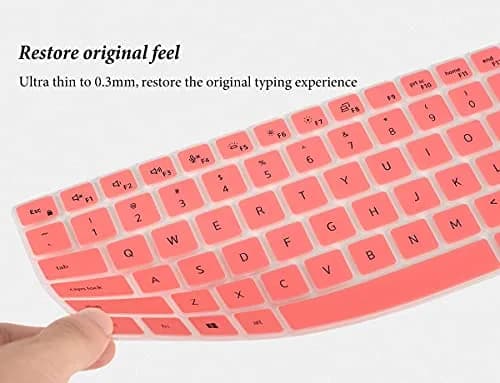CASEDAO Pink Keyboard Cover Skin for Dell Latitude 7410-7450 14" & 7520 15.6" Laptops | US Layout thumbnail 5