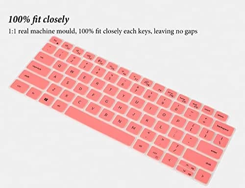 CASEDAO Pink Keyboard Cover Skin for Dell Latitude 7410-7450 14" & 7520 15.6" Laptops | US Layout thumbnail 3