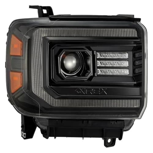 AlphaRex 880614 LUXX Series LED Projector Headlights Smoke | Full LED Technology for GMC Sierra 1500 thumbnail 2