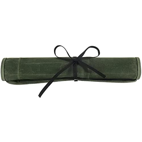 JOINDO Waxed Canvas Chef Knife Roll Bag with 6 Slots (Green) | Heavy Duty Kitchen Knife Pouch Holder thumbnail 6