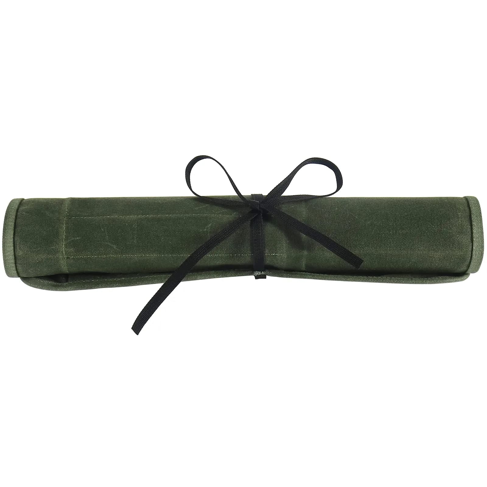 JOINDO Waxed Canvas Chef Knife Roll Bag with 6 Slots (Green) | Heavy Duty Kitchen Knife Pouch Holder - view 6