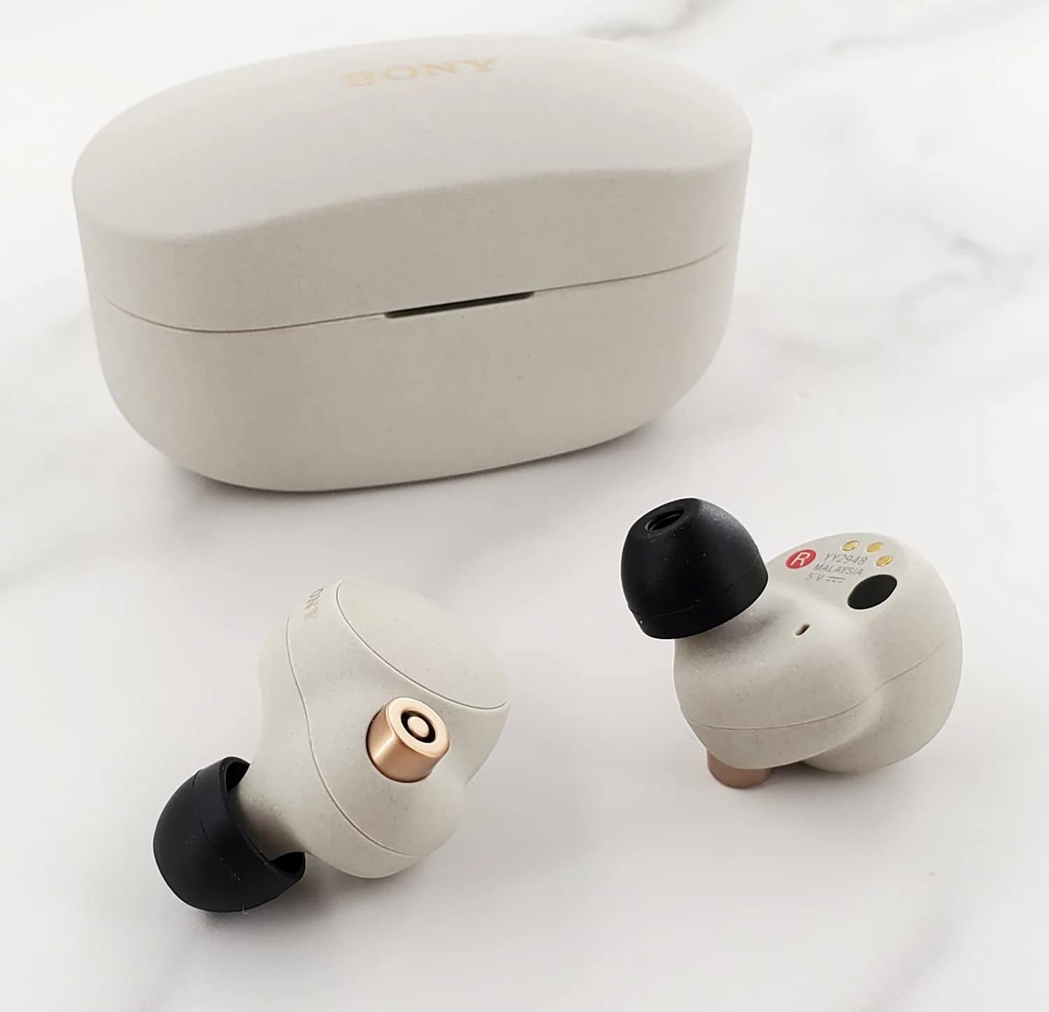 ALXCD Black Foam Eartips for Sony WF-1000XM4 & WF-1000XM5 Earbuds | S/M/L Sizes - view 4