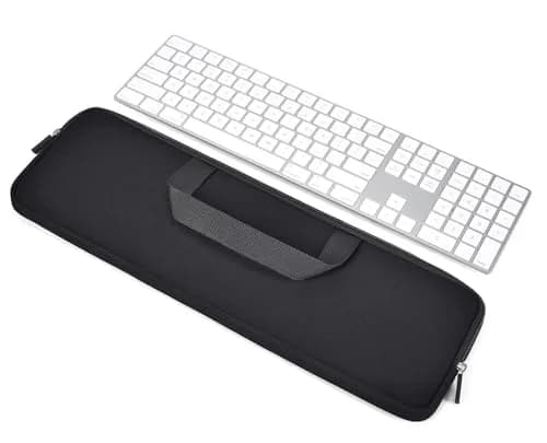 CASEDAO Black Neoprene Keyboard Sleeve Bag for Apple Magic Keyboard with Numeric Keypad & Touch ID | 42cm (16.5") thumbnail 1