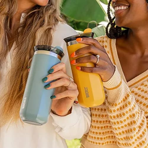 WACACO Octaroma Grande Vacuum Insulated Coffee Mug 435ml (15 fl oz) | Amber Yellow Travel Tumbler with Leak-Proof Lid thumbnail 5