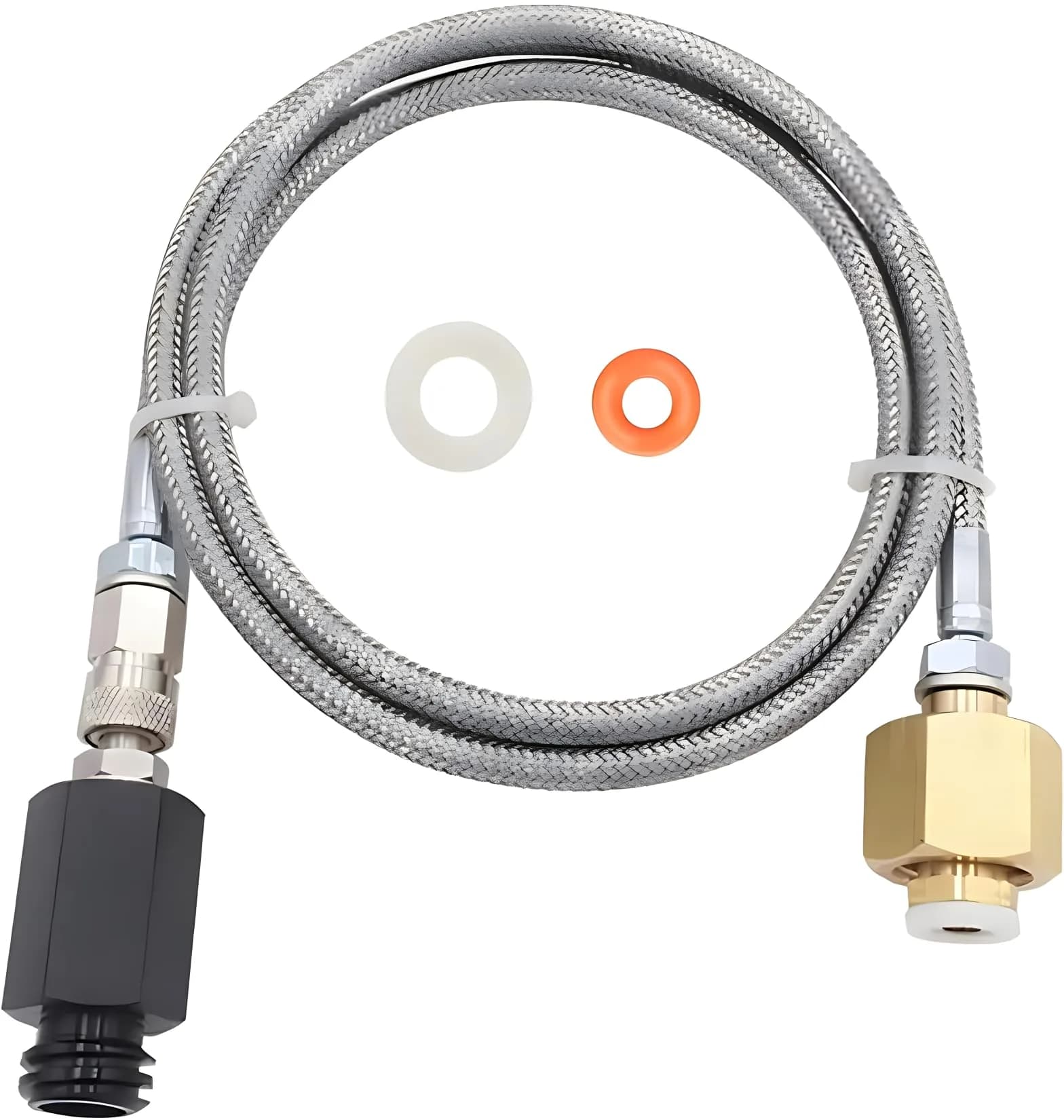 VaVoger Soda Machine Co2 Adapter with High Pressure Stainless Steel Hose 36 inch | Compatible with Jet Aqua Fizz