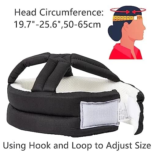Cepairng Breathable Protective Hat for Falls, Seniors Safety Cap 50-65cm | Shock Absorption & Adjustable Fit thumbnail 3