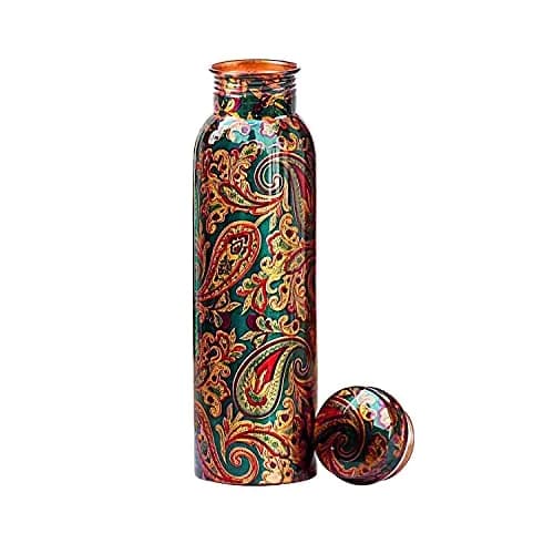 KC Pure Copper Water Bottle 1000ml (33.8 oz) | Ayurveda & Yoga Health Benefits thumbnail 2