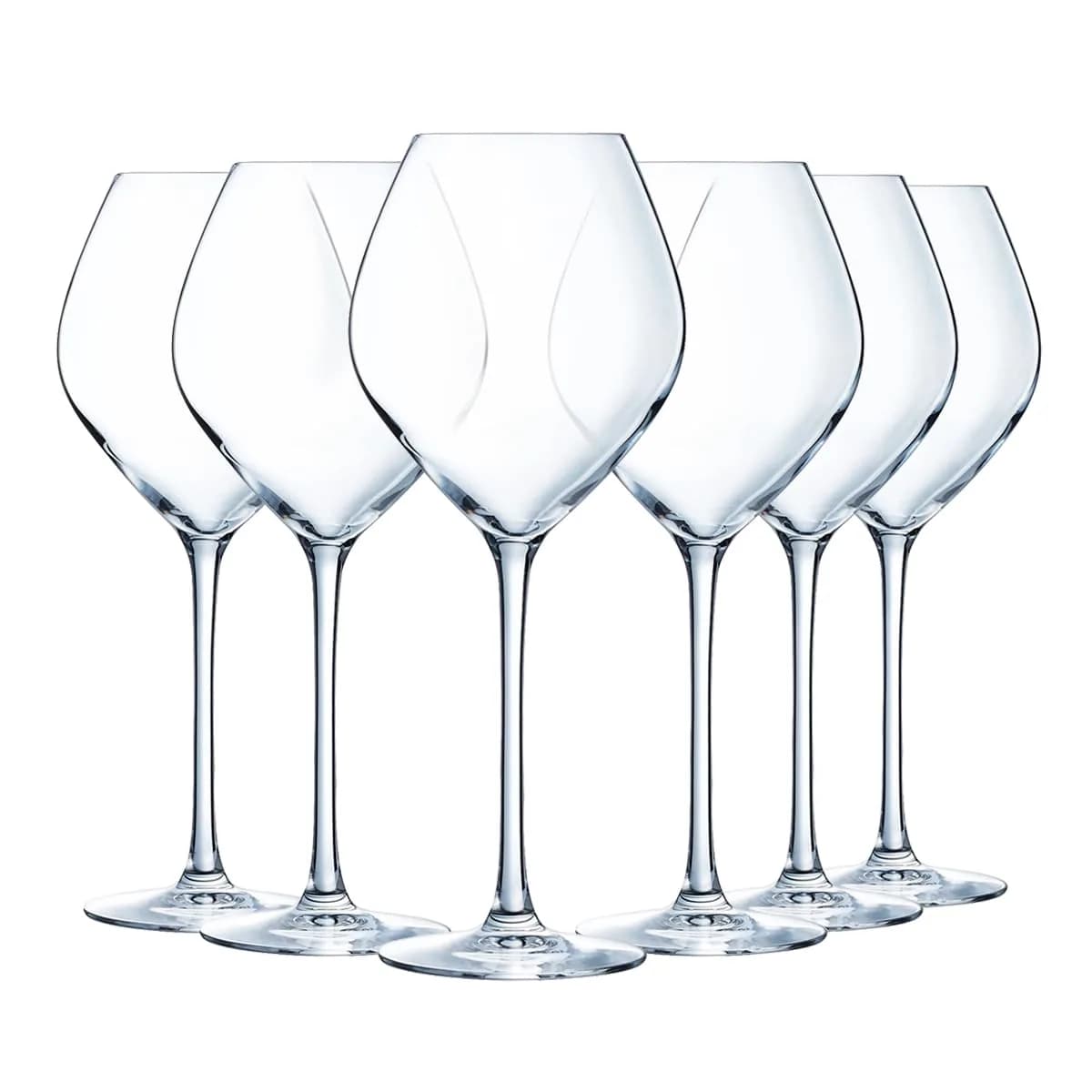 Chef & Sommelier Cheer Up Collection 6 Red Wine Glasses 55 cl | Modern, Elegant & Heavy Duty — 55