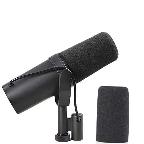 LEFXMOPHY SM7B Microphone Foam Windscreen for Shure SM7B/SM7dB | Black 1-Pack thumbnail 2