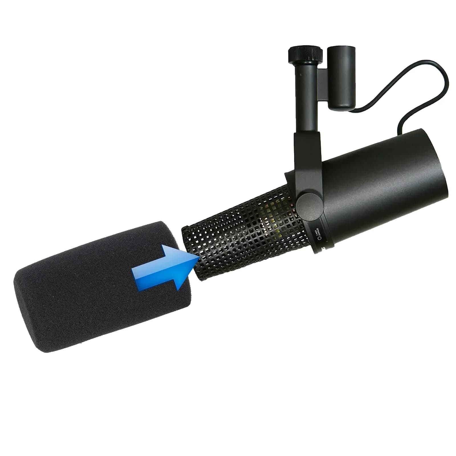 LEFXMOPHY SM7B Microphone Foam Windscreen for Shure SM7B/SM7dB | Black 1-Pack - view 3