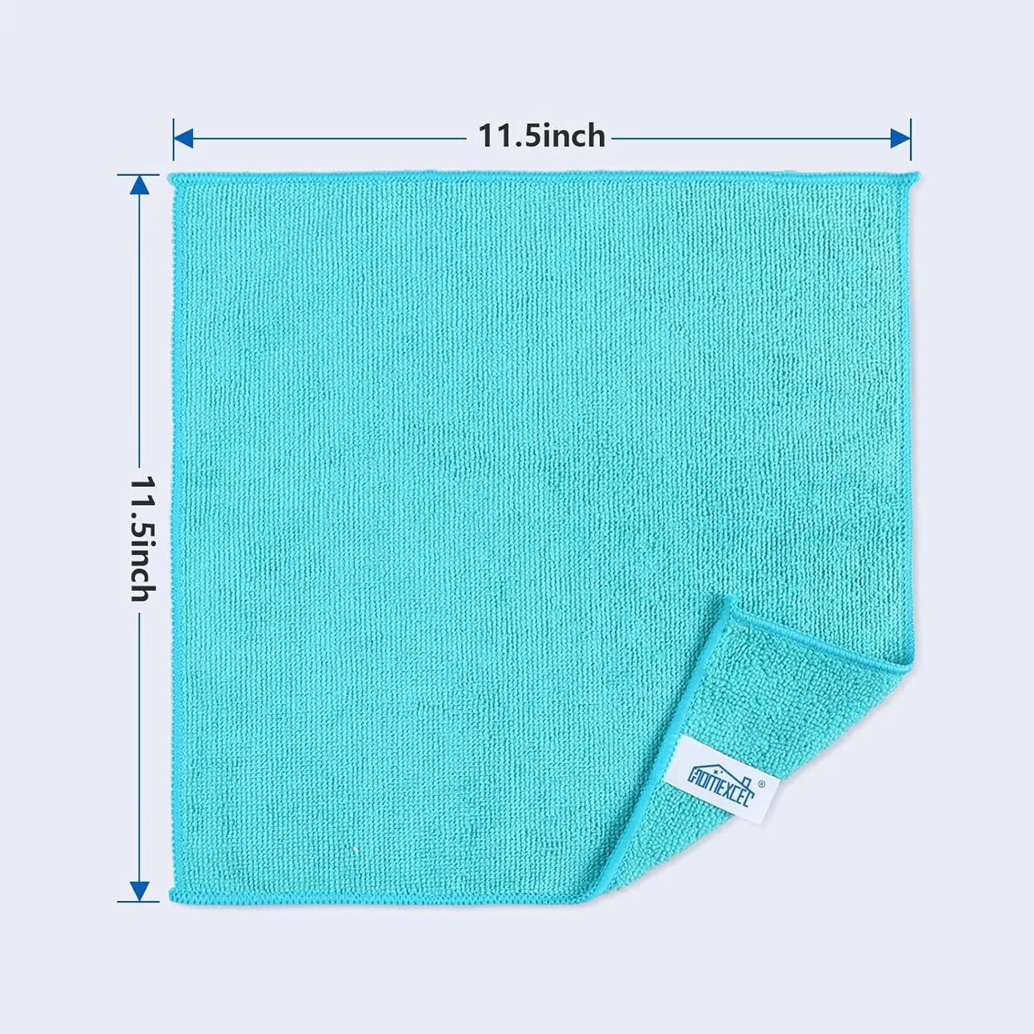 HOMEXCEL Microfiber Cleaning Cloths 12 Pack, 29cm x 29cm (11.5x11.5in) | Streak-Free Cleaning for Home & Auto - view 2