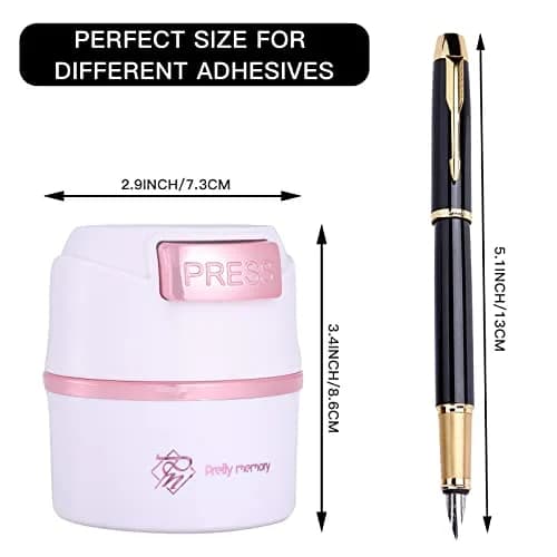 Pretty memory Lash Glue Holder for Eyelash Extensions | 3-8pcs Capacity, Airtight & Moisture-Proof Container thumbnail 2