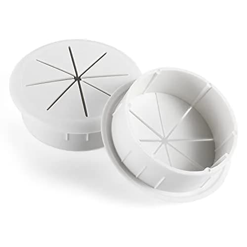 HYCC Flexible Desk Grommet 2-Pack White | Organize Wires Effectively thumbnail 3