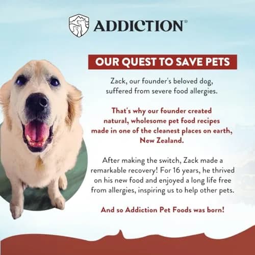 Addiction Viva La Venison Dog Food – Grain-Free Dry Dog Food with Novel Protein & Prebiotics, No Chicken, Beef, or Turkey – Made in New Zealand 4lb thumbnail 8