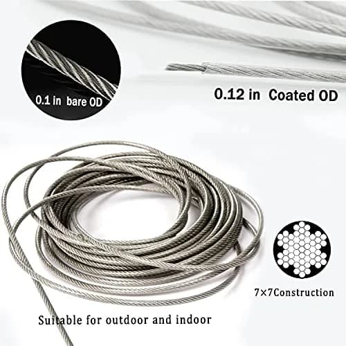 MHY 32ft (9.75m) Heavy Duty Stainless Steel Clothesline | Retractable System for Outdoor/Indoor Drying thumbnail 3