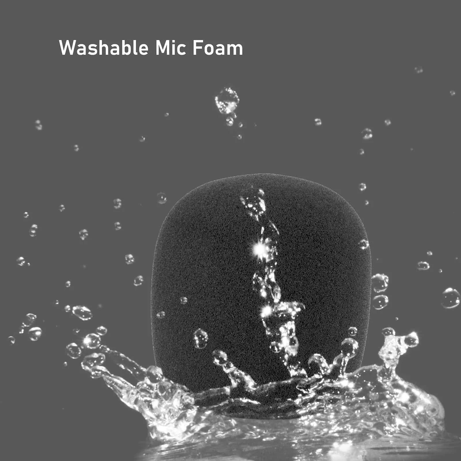 LEFXMOPHY SM58 Windscreen, Mic Foam Replacement for Shure SM58 SM48 Vocal Microphone Pop Filter, Black Noise-cancellation Windsock Cover 3-pack - view 6