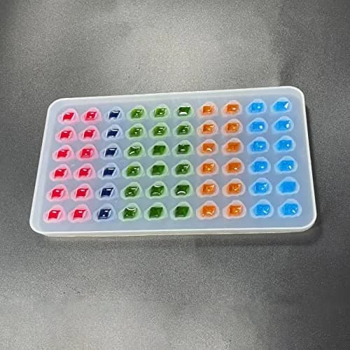 AMZTOART 60-Hole Crystal Stone Resin Mold | 19.05cm x 12.19cm (7.5 x 4.8 inches) thumbnail 5