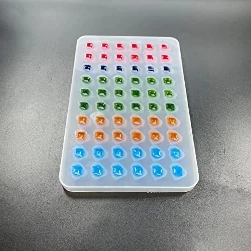AMZTOART 60-Hole Crystal Stone Resin Mold | 19.05cm x 12.19cm (7.5 x 4.8 inches) thumbnail 6