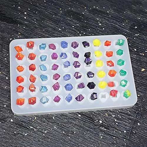 AMZTOART 60-Hole Crystal Stone Resin Mold | 19.05cm x 12.19cm (7.5 x 4.8 inches) thumbnail 1