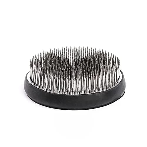 alladaga Stainless Steel Pin Flower Frog Arrangement Holder 80mm (3.2 Inch) | 331 Needles for Stable Floral Crafting thumbnail 1