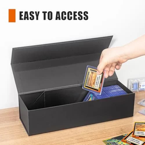 tutata Trading Card Storage Box Holds 900+ Cards | Durable, Waterproof & Magnetic Closure thumbnail 2