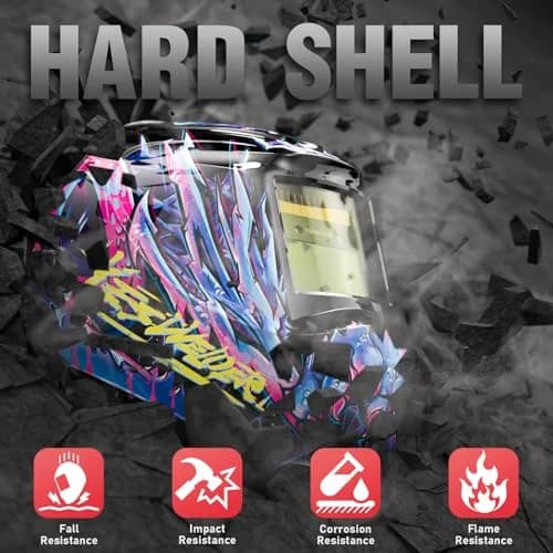YESWELDER Auto Darkening Welding Helmet LYG-L600A True Color 1/1/1/1 Optical Clarity | ANSI Z87.1 Certified thumbnail 4