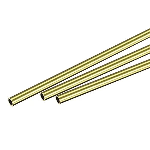 uxcell Brass Round Tube 5mm OD 0.5mm Wall Thickness 200mm (7.87") Length Pipe Tubing (3 Pcs) thumbnail 1