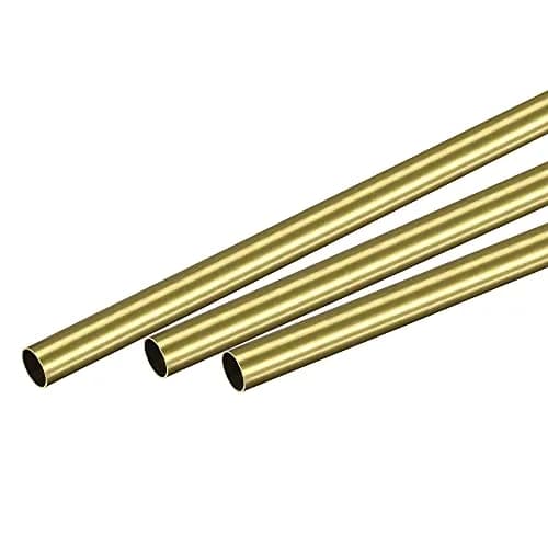uxcell Brass Round Tube 6.5mm OD x 0.25mm Wall x 300mm Length Pipe Tubing (3 Pcs) | Precision Metal Tubing for DIY & Industrial Use thumbnail 1