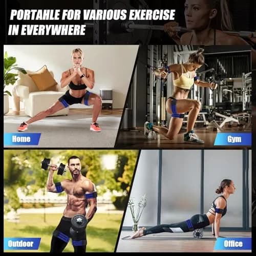 ROSYQUARZ BFR Booty Bands 89.9cm (35.4'') | Blood Flow Restriction Training for Glutes & Arms thumbnail 5