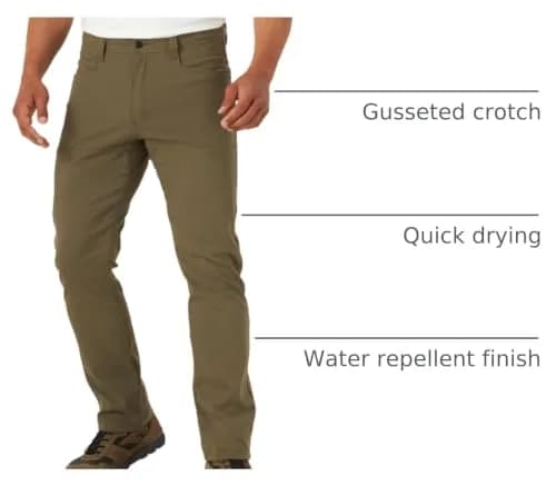 ATG by Wrangler Men's Synthetic Utility Pant, Sea Turtle 34W x 30L | Water-Repellent, Quick-Dry Outdoor Pant thumbnail 4
