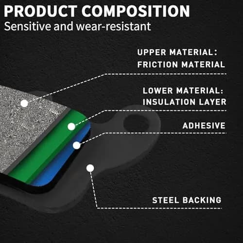 SOLLON Brake Pads for Kawasaki EN650 Vulcan S 2015-2020 | Quiet, Durable, Easy Install thumbnail 4