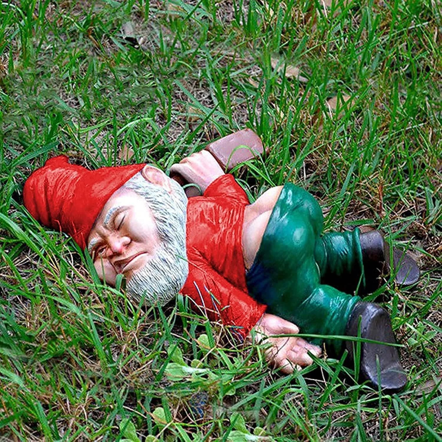 IcyAits Funny Drunk Dwarf Garden Gnome Statue 15.2cm (6 inches) | Resin Sculpture for Outdoor Decor - view 6