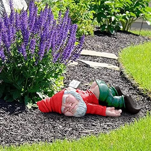 IcyAits Funny Drunk Dwarf Garden Gnome Statue 15.2cm (6 inches) | Resin Sculpture for Outdoor Decor thumbnail 8