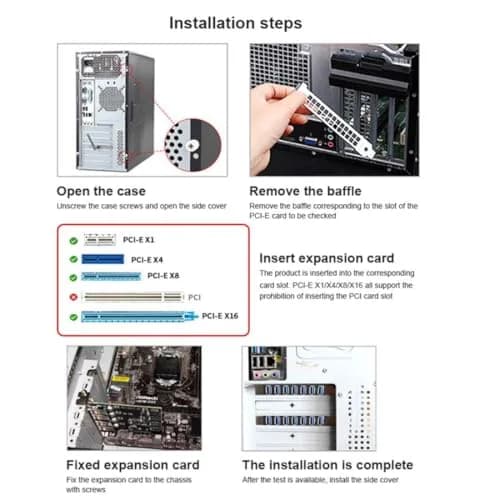 ChenYang 7 Port PCI-E 1X to 7 USB 3.0 HUB PCI Express Expansion Card Adapter with 120mm Bracket | 5Gbps Data Transfer thumbnail 2