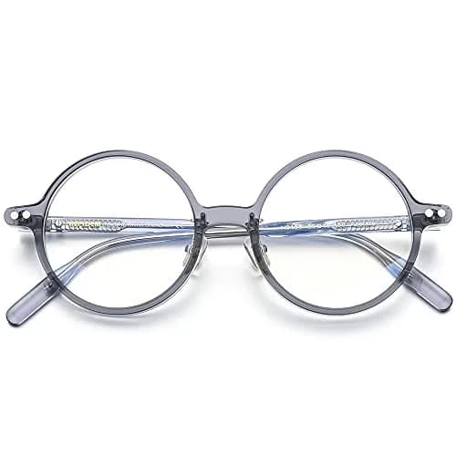 HEPIDEM Vintage Round Optical Glasses Frame 50mm (24mm Bridge) | Authentic Acetate Eyewear Imported for India thumbnail 4