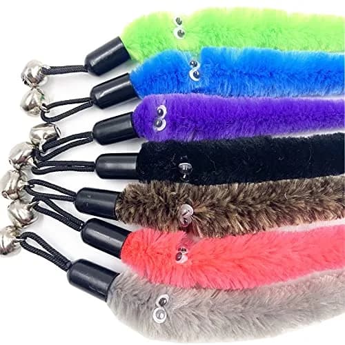 TIENAILING Cat Toy Worm Refills, 12 Pieces | Interactive Cat Wand Attachments for Indoor Cats thumbnail 3