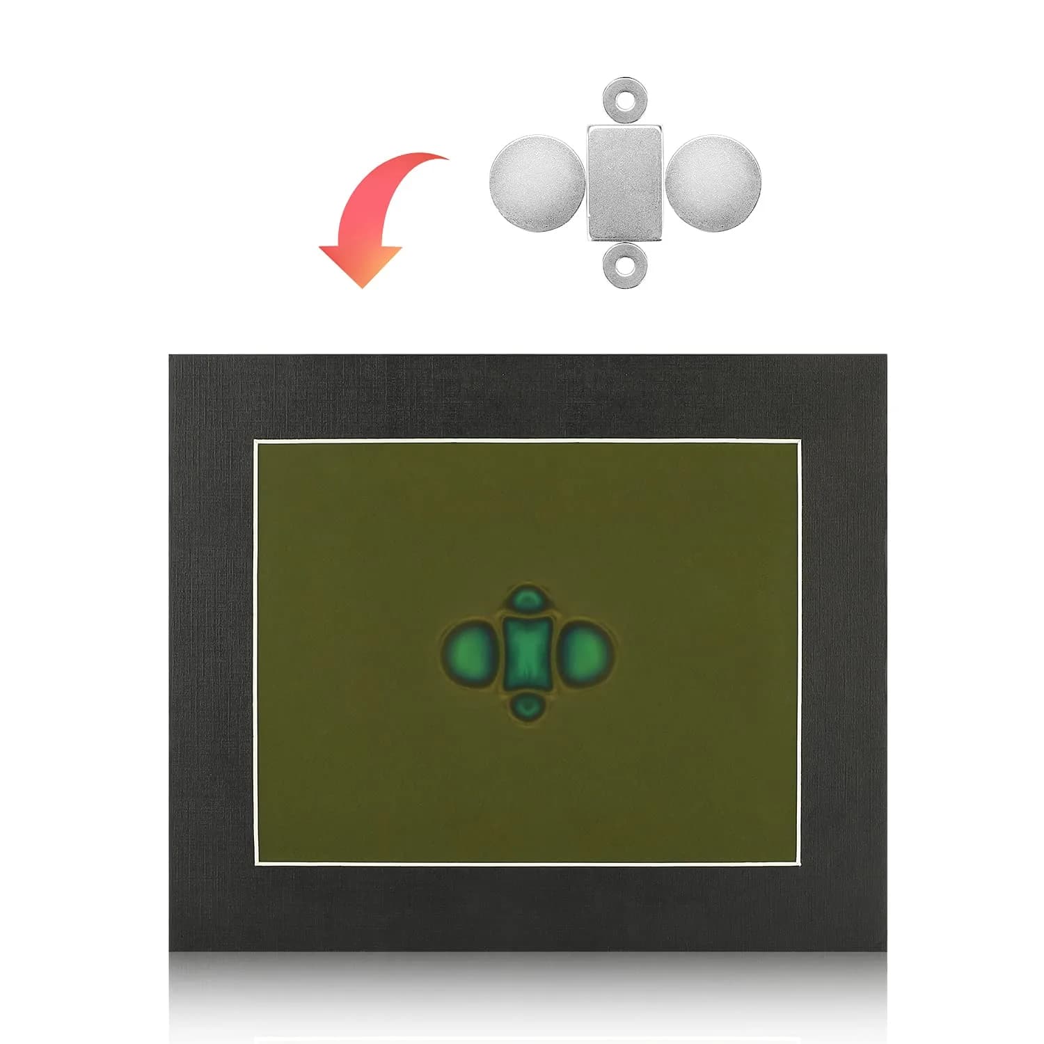 metisinno Magnetic Field Viewing Film 15.24cm x 10.16cm (6"x4") | Visualise Magnetic Flux Patterns - view 5