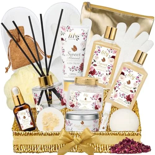 LILY ROY 17Pcs Spa Gift Set | Moisturizing Bath Basket for Women & Mom (17 Piece) thumbnail 1